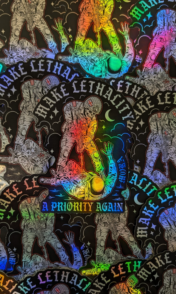 Mora Tactical Lethality Holographic Stickers.