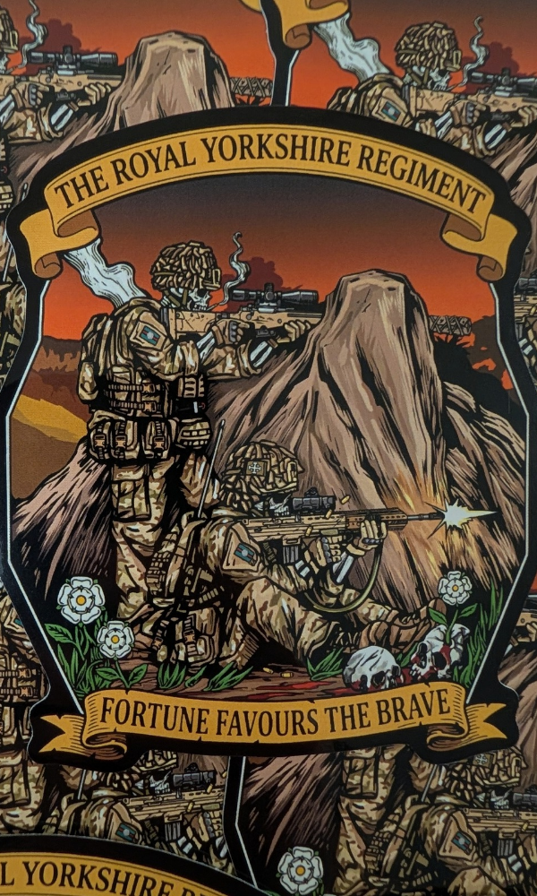 The Royal Yorkshire Regiment Matte Sticker.