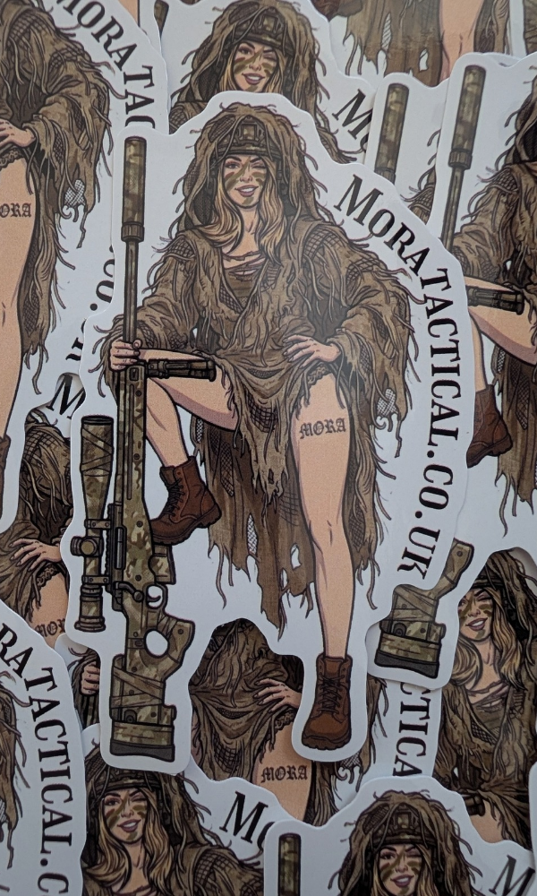 Sniper Pin up girl sticker
