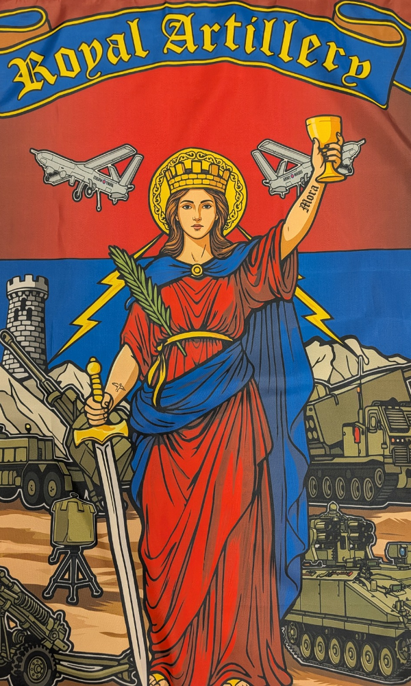 Royal Artillery St Barbara Flag