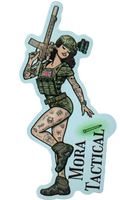 Urban Ops Pin up girl sticker