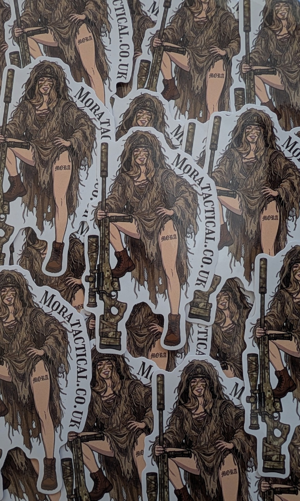 Sniper Pin up girl sticker